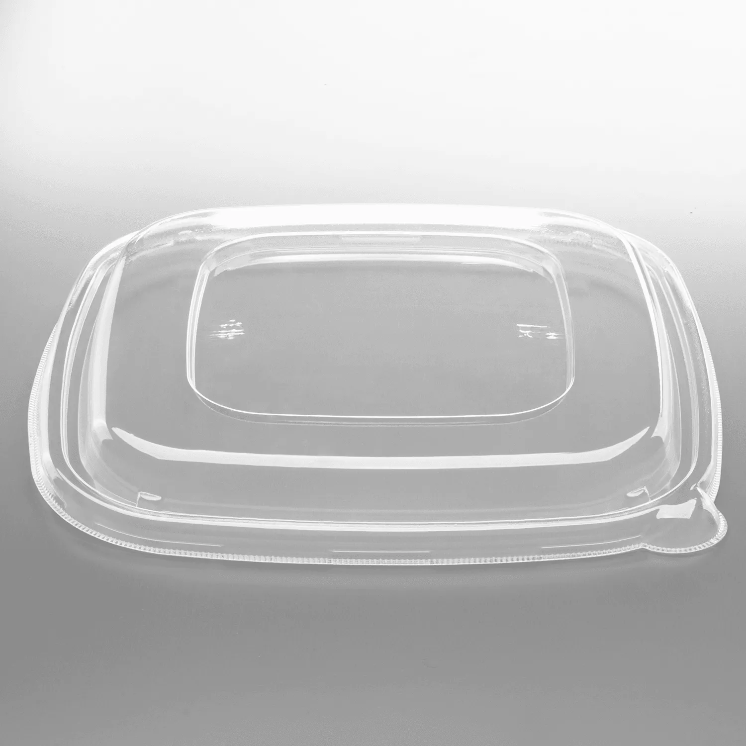 [300 ct] 24-48 oz Square Disposable Bowl Lids | PET | Clear