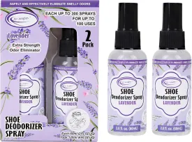 Air Jungles Shoe Deodorizer Spray, Lavender Scent, Shoe Odor Smell Eliminator for Sneaker, Boot and Locker, Gym Bag Deodorizer, Freshener for Stinky Shoes