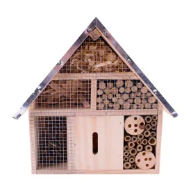 AllPetSolutions Insect & Bug Hotel with Metal Roof, Small