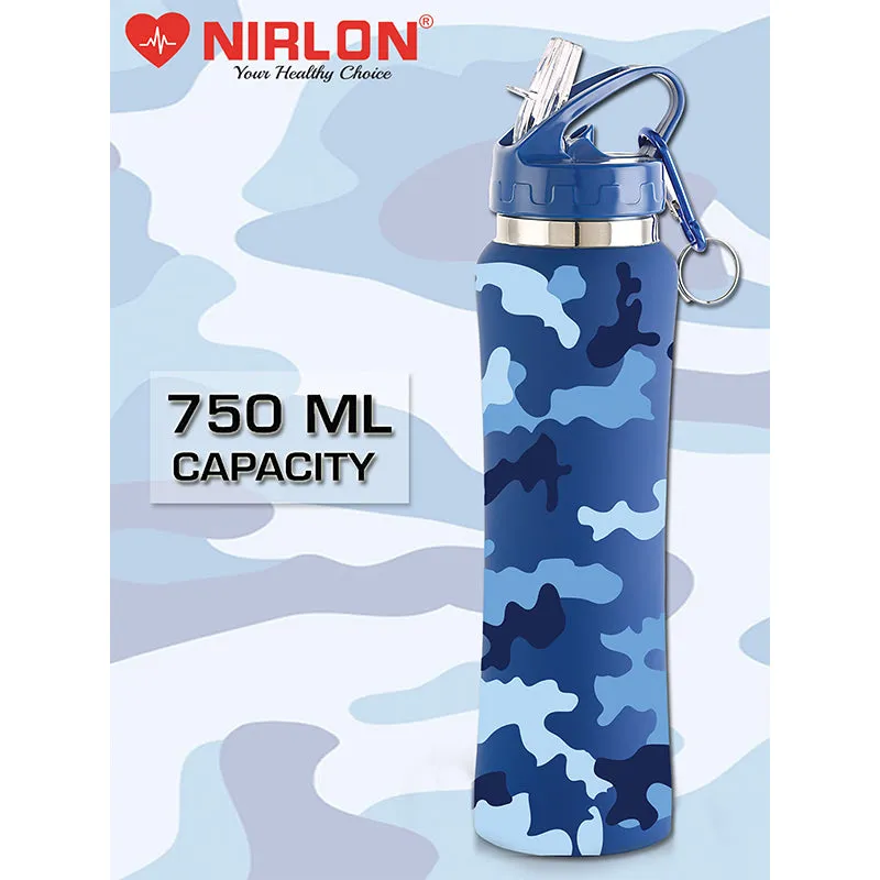Army Blue Sipper Water Bottle - 750 ML