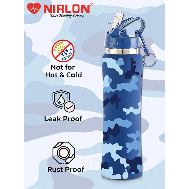 Army Blue Sipper Water Bottle - 750 ML