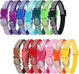 Auidy_6TXD 14pcs Puppy Collars for Litter Adjustable Whelping Puppy Collars Soft Nylon Id Collars for Small Dogs(Small)