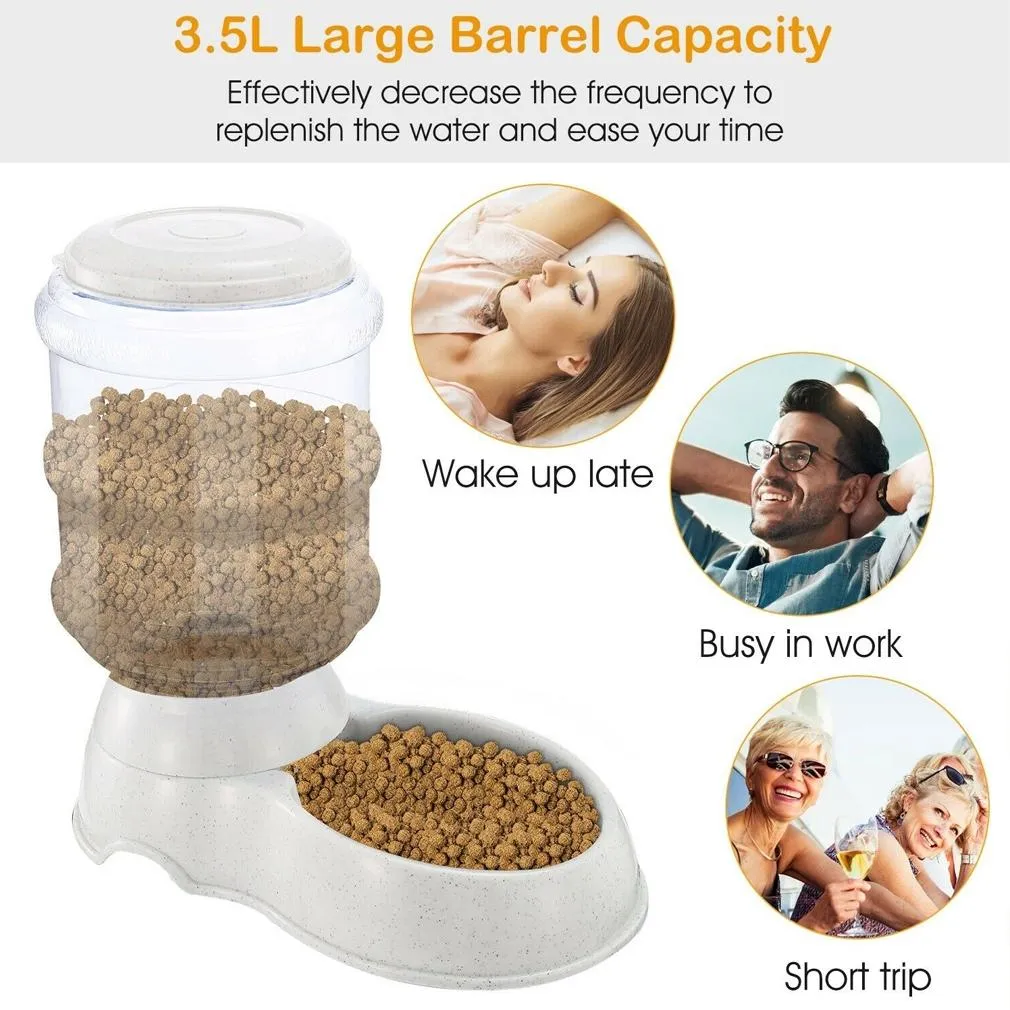 Automatic Pet Feeder Self-Dispensing Gravity Pets Food Dispenser