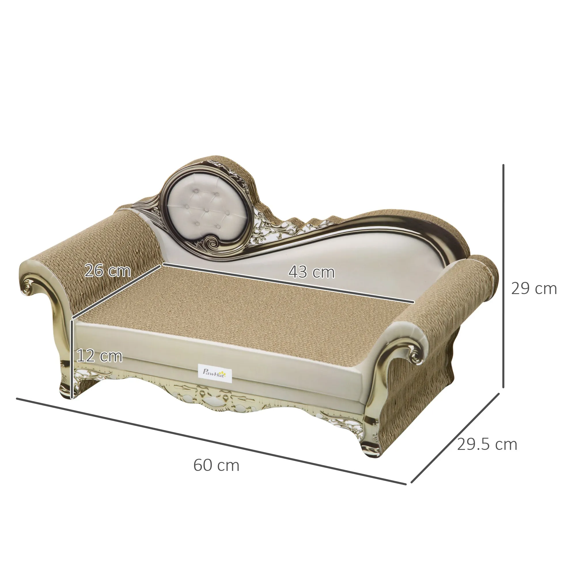 Cat Furniture, with Scratching Pad & Catnip - Brown