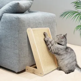 Cat Scratcher, Sisal Cat Scratching Ramp, L Shape Cat Scratcher for Indoor Cats, Durable Natural Sisal Cat Scratch Furniture Protector