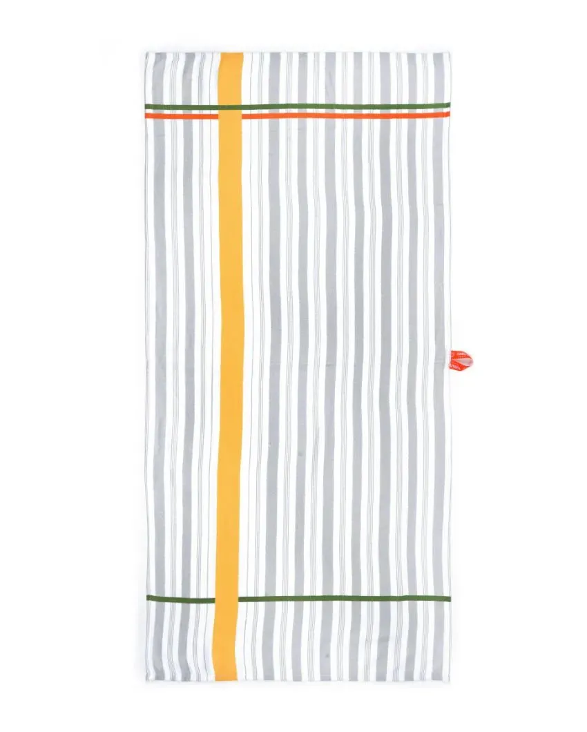 Circles And Just Stripes Bamboo Bath Towels | Set Of 2 | 55 x 27 inches  | Get a Freebie