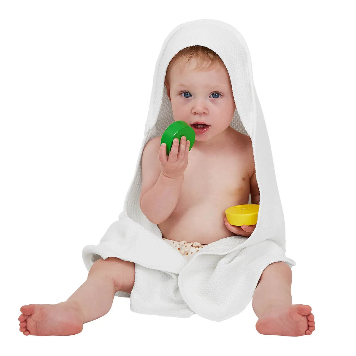 Dock & Bay Baby Hooded Towels - Wishful White - Outlet