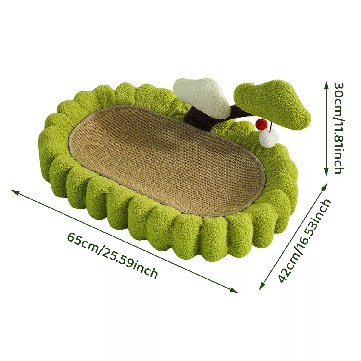 Durable Cat Scratching Bowl Mat Scratch Post Tree Cat Toy for Long-lasting Fun