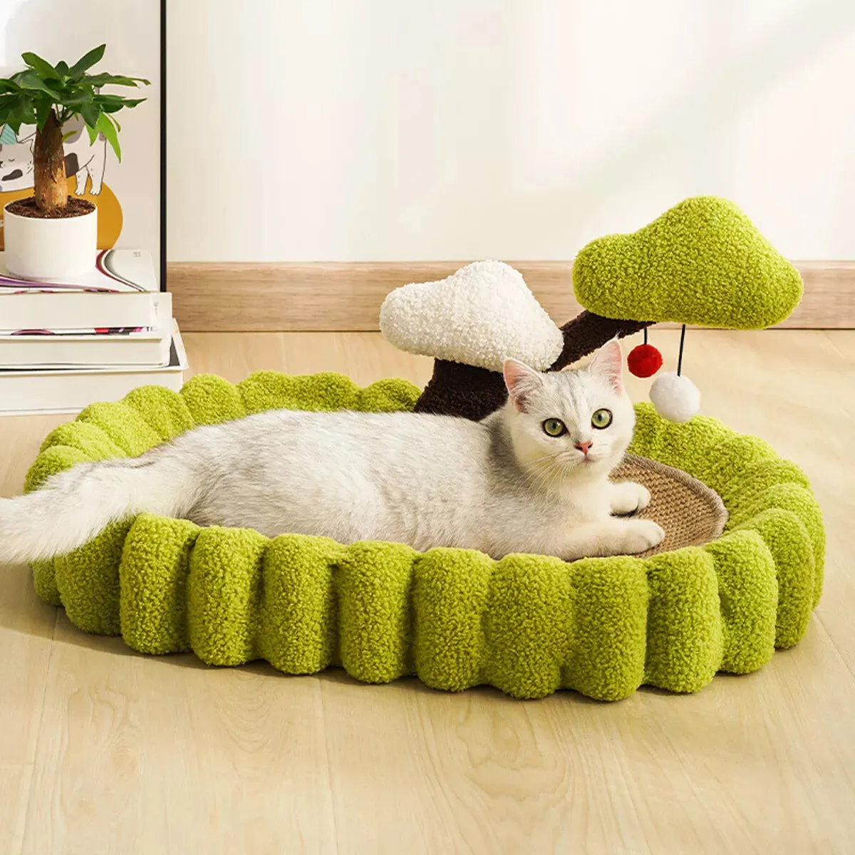 Durable Cat Scratching Bowl Mat Scratch Post Tree Cat Toy for Long-lasting Fun