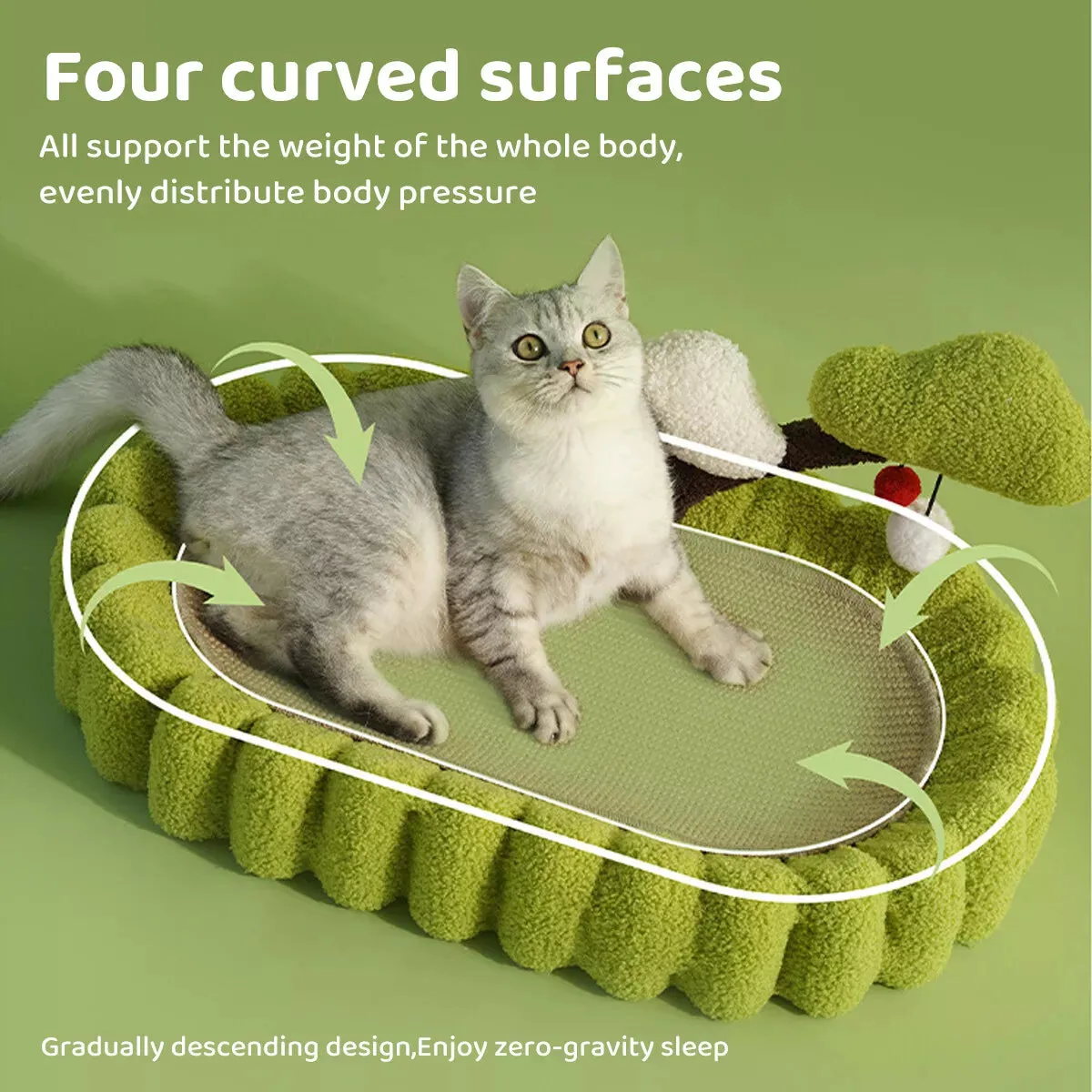 Durable Cat Scratching Bowl Mat Scratch Post Tree Cat Toy for Long-lasting Fun