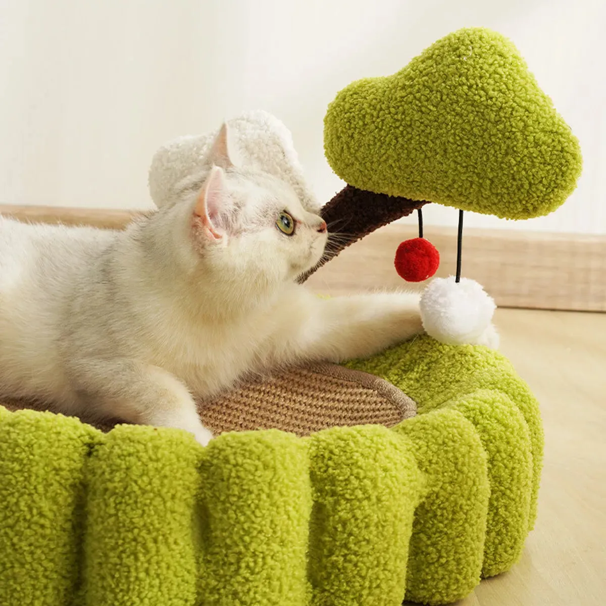 Durable Cat Scratching Bowl Mat Scratch Post Tree Cat Toy for Long-lasting Fun
