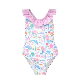 Flap Happy- Mindy Crossback Swimsuit (Fantasea, 12m-2T)