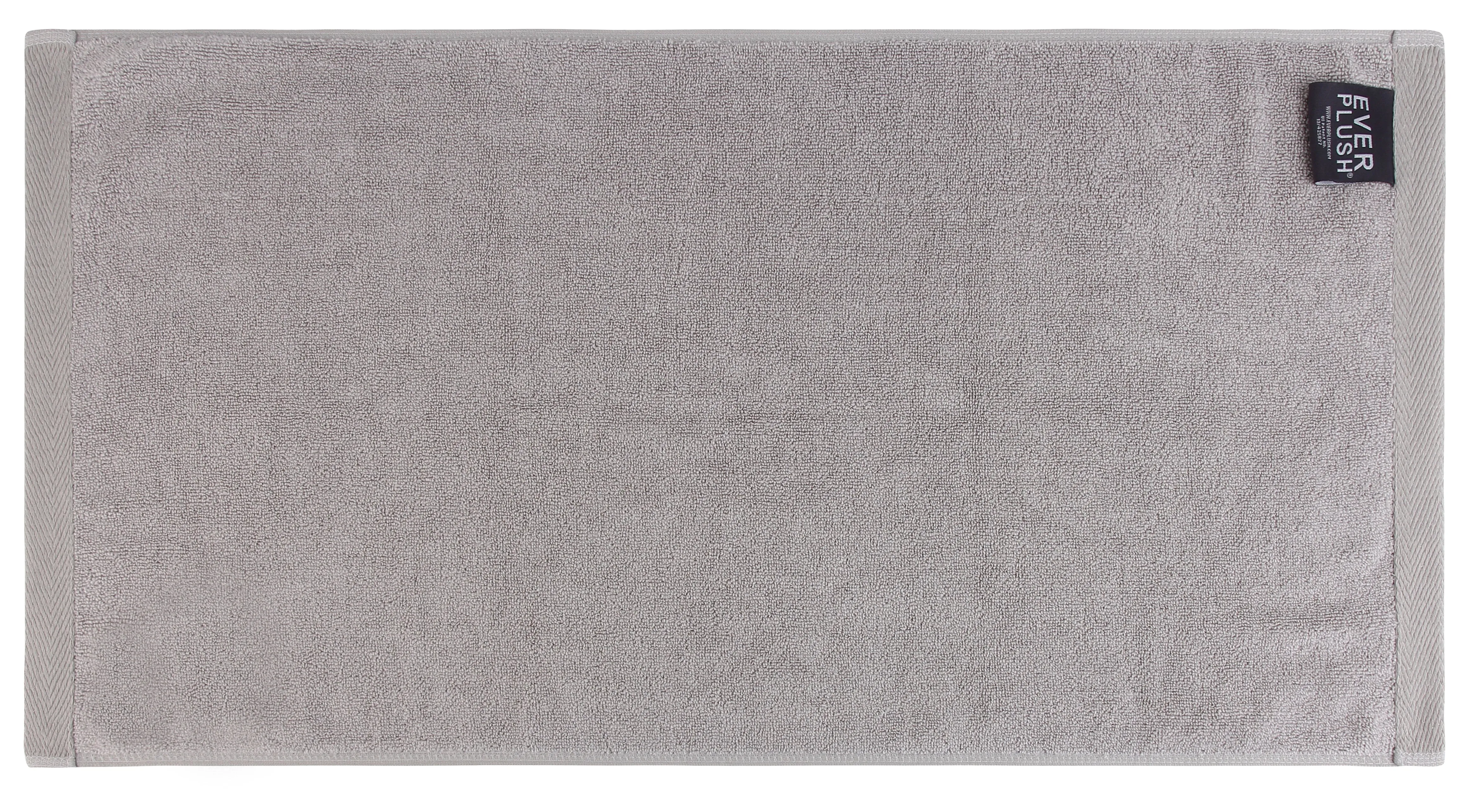 Flat Loop Hand Towels - 4 Pack, Ash (Light Grey)