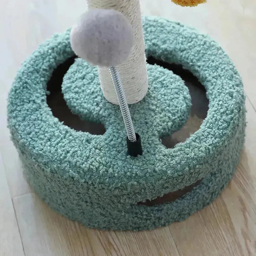Funny Cat Toy Scratching Board - Multifunctional Cat Tree & Scratching Column