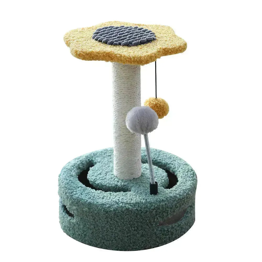Funny Cat Toy Scratching Board - Multifunctional Cat Tree & Scratching Column