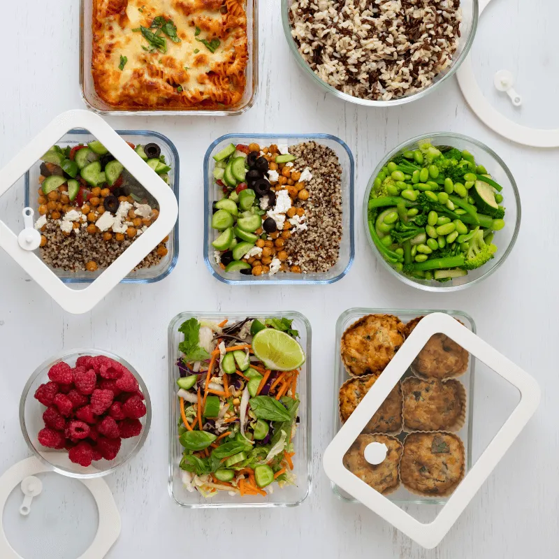 Glass Food Containers | Rectangle 2pk