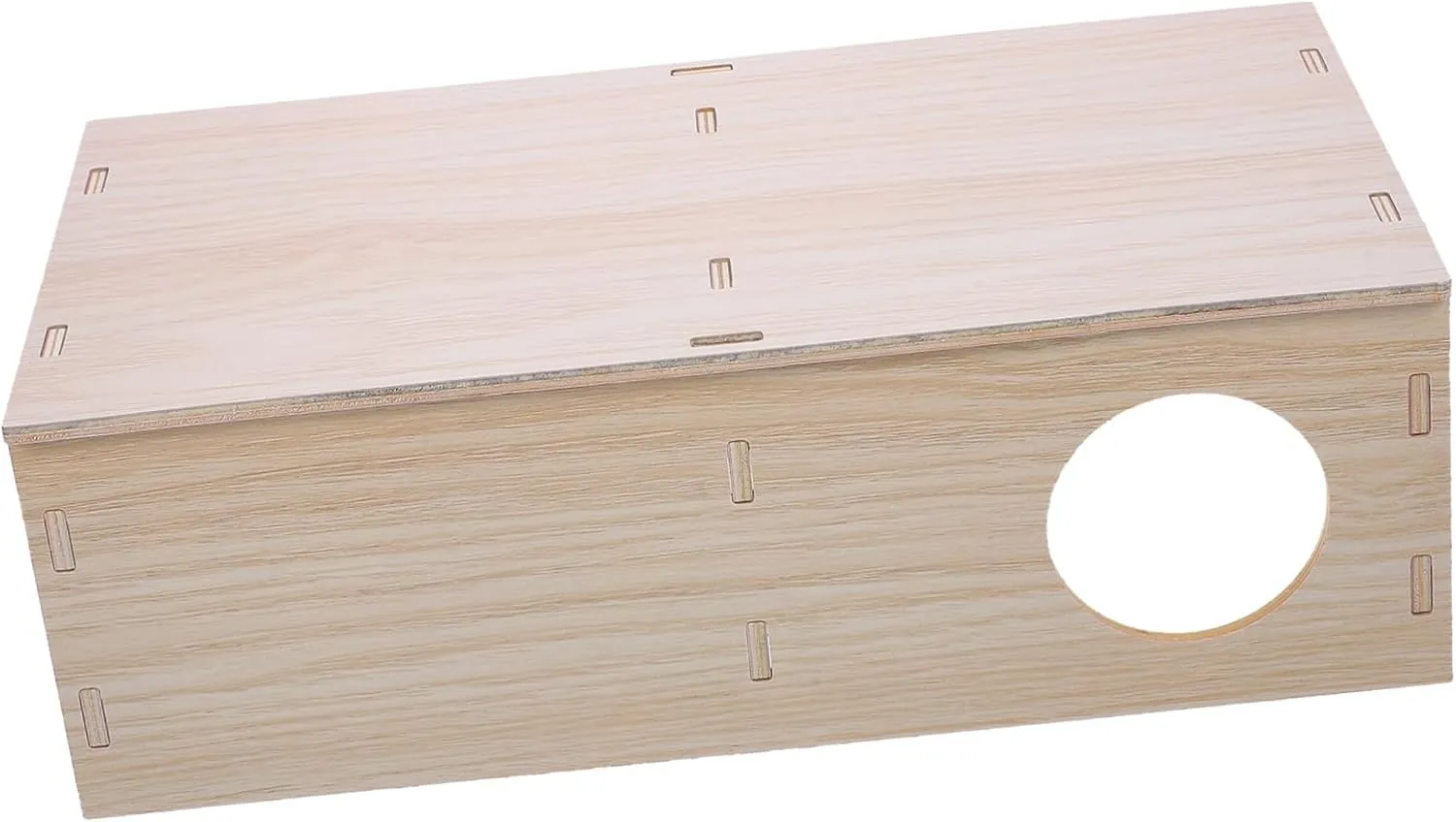 HANABASS Wooden Hamster Hideaway Multi Chamber Hideout for Small Pets Safe Cozy Wooden House for Hamsters Guinea Pigs and Mice for Hiding Playing and Resting