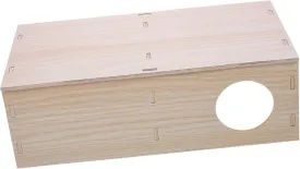 HANABASS Wooden Hamster Hideaway Multi Chamber Hideout for Small Pets Safe Cozy Wooden House for Hamsters Guinea Pigs and Mice for Hiding Playing and Resting