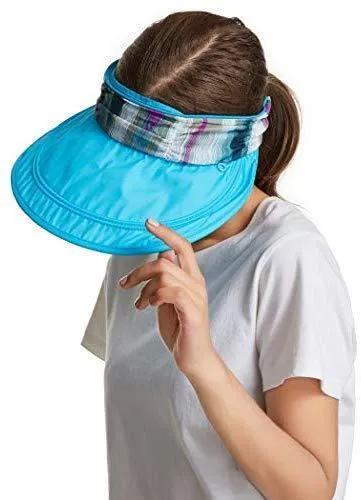 ICOLOR Sun Cap Sun Flap Hats Outdoor 360°Sun UPF 50  Women Lady Wide Brim Cap Visor Hats UV Protection Summer Sun Hats