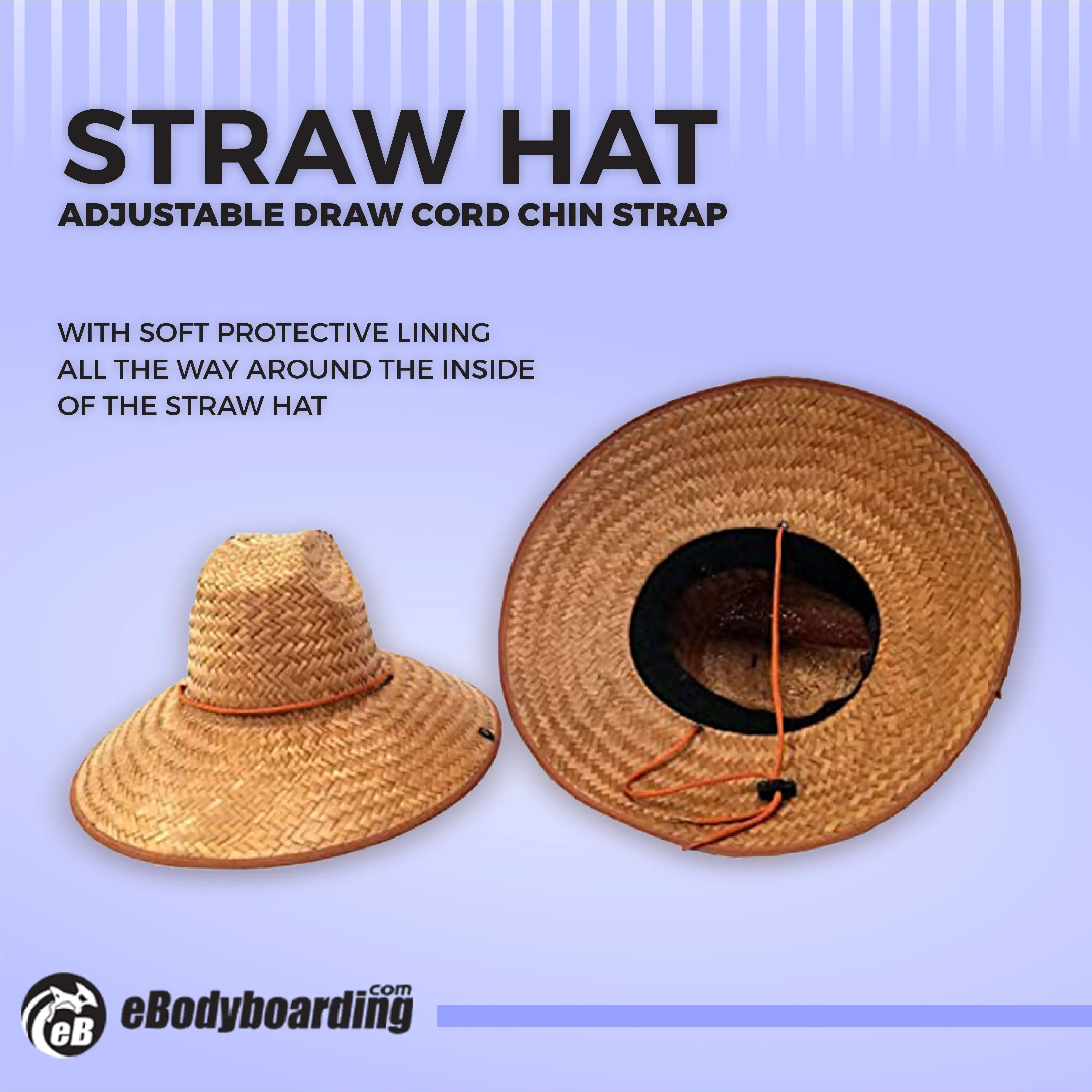 JG Straw Sun Lifeguard Beach Hat