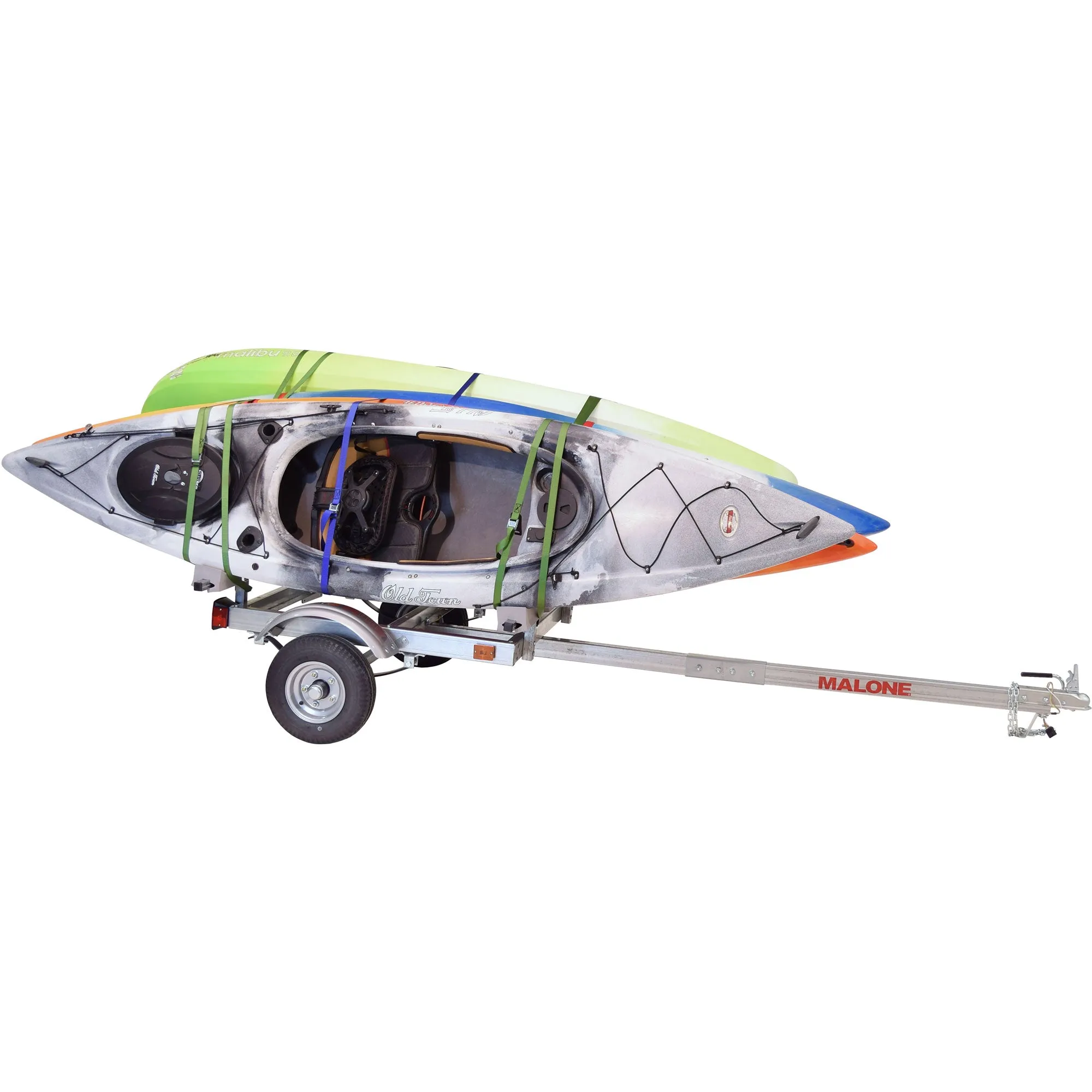 Malone EcoLight 4-Boat Stacker Kayak Trailer Package - MPG586XL
