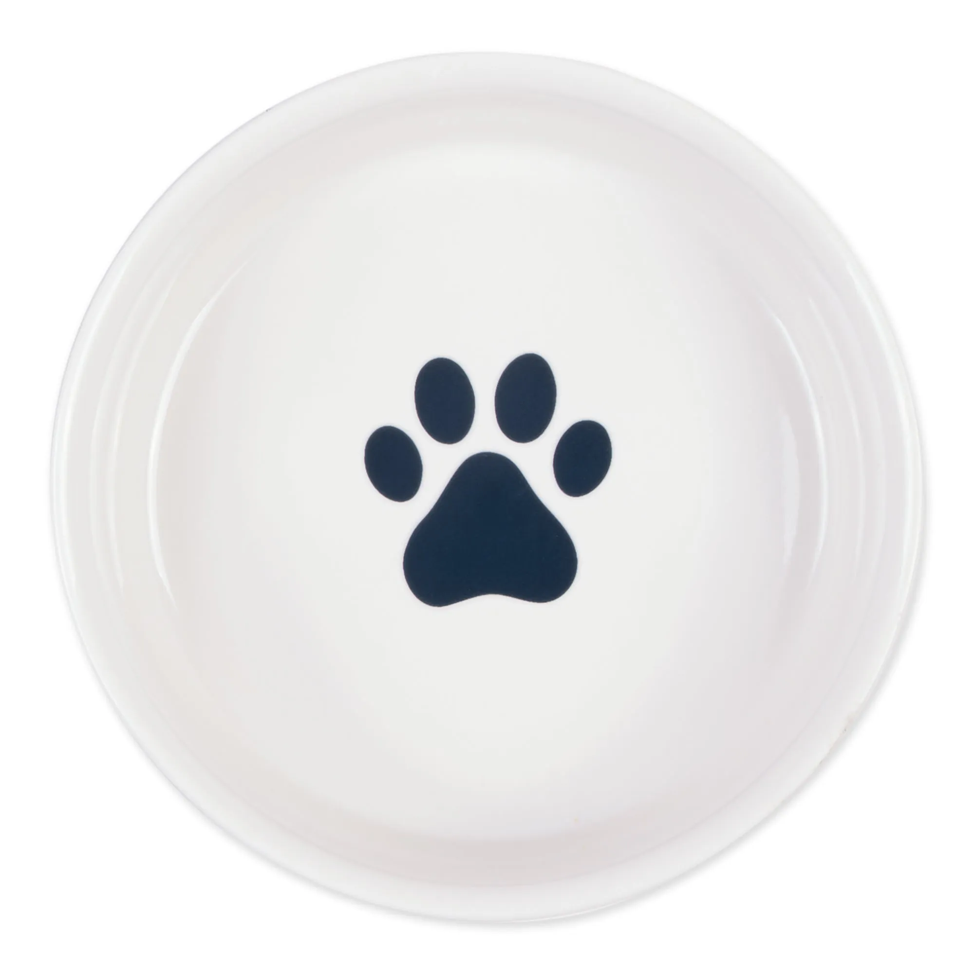 Navy Cat's Meow Pet Bowl Set/2, Medium - 1.75 C. Capacity