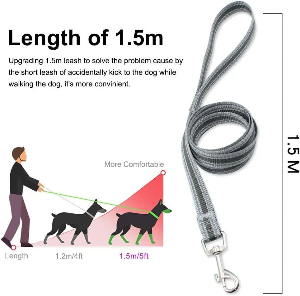 Pet Harness with Leash Universal Escape Proof Dog Cat Harness Adjustable Reflective Step-in Design for Small and Medium Dogs Soft Mesh No Pull No Choke Comfort Fit Black, XS