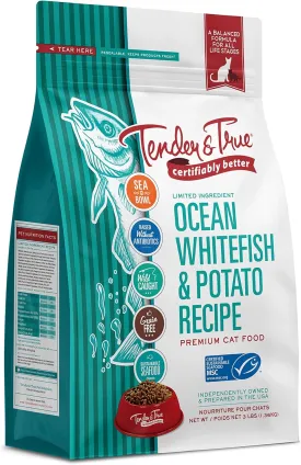 Tender & True Ocean Whitefish & Potato Recipe Cat Food, 3 lb