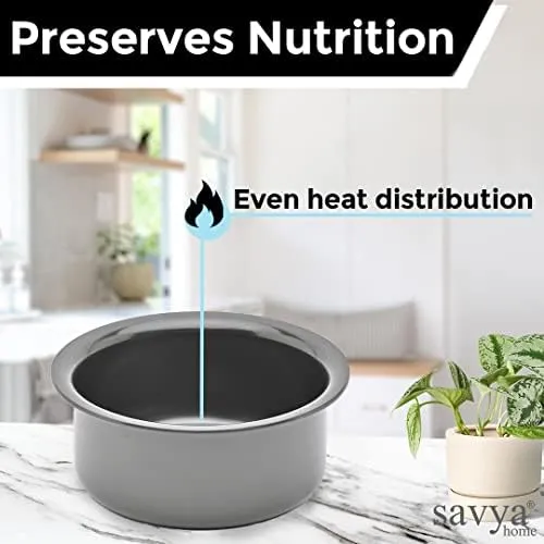 The Better Home Food Containers Blue (Pack of 2) | Food Jars & Containers|Food Storage For Kitchen & SAVYA HOME 3mm HA Tope (16cm)-1.0ltr |Pack and Store Combo (2 Containers   Tope)