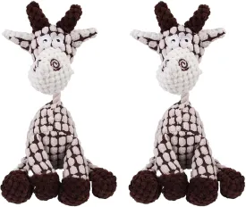 Vianys Bite Buddy, Shirem Bite Buddy, Bite Buddy Chew Toy for Dogs, Indestructible Dog Toy with Squeak, Cute Soft Resistant Dog Toys for Aggressive Chewers (2 PCS E)