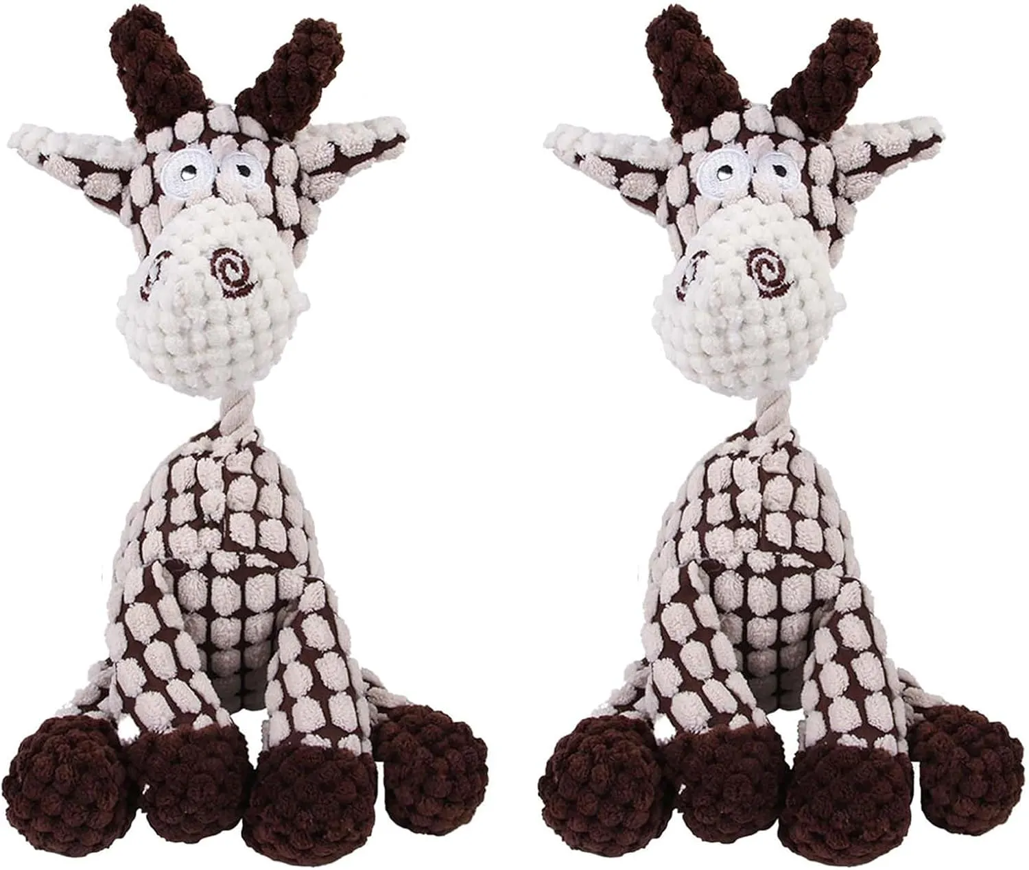 Vianys Bite Buddy, Shirem Bite Buddy, Bite Buddy Chew Toy for Dogs, Indestructible Dog Toy with Squeak, Cute Soft Resistant Dog Toys for Aggressive Chewers (2 PCS E)