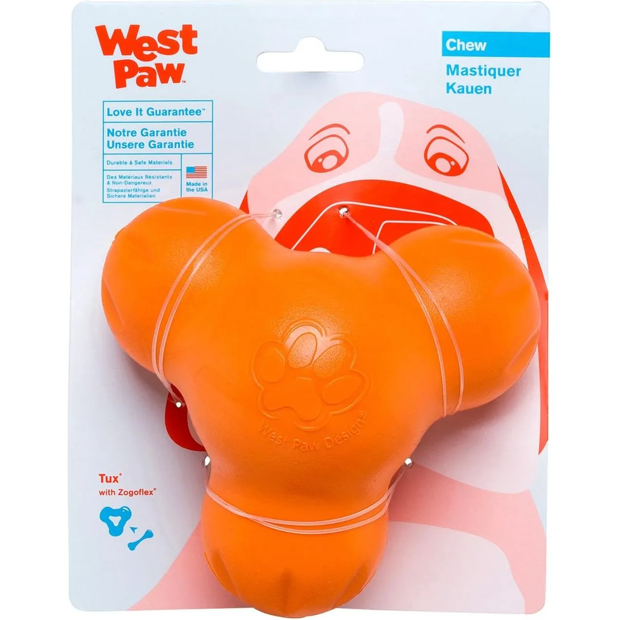West Paw Zogoflex Small Tux Tough Treat Dispensing Dog Chew Toy