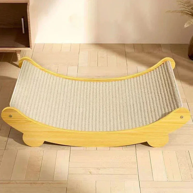 Wooden Scratching & Detachable Wear-resistant Pads Multifunction Cats Sleeping Bed