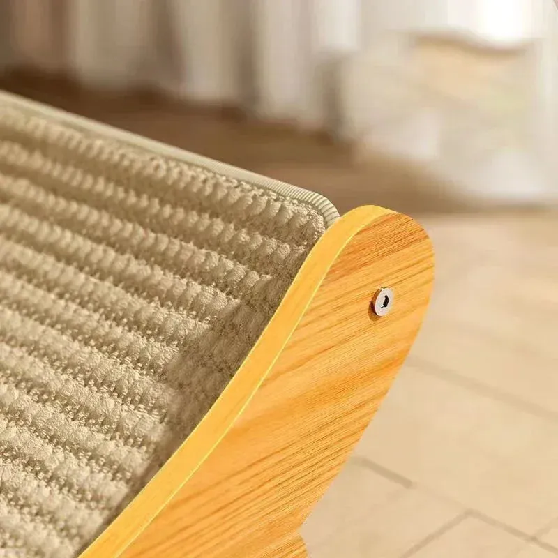 Wooden Scratching & Detachable Wear-resistant Pads Multifunction Cats Sleeping Bed